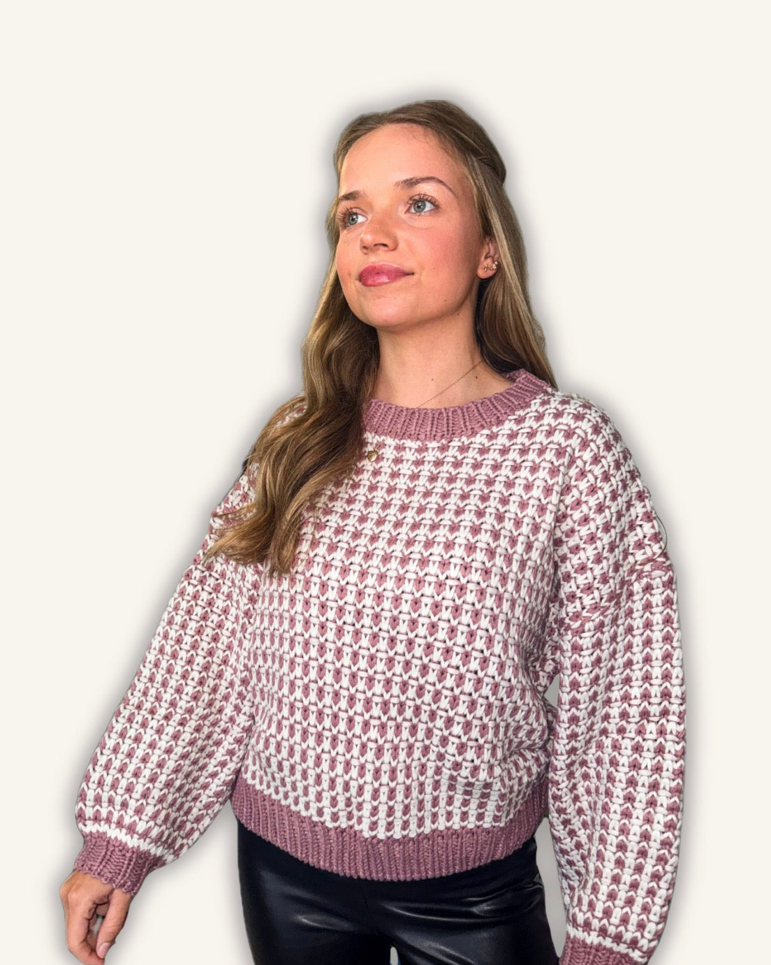 Cozy Two-Tone Pullover Sweater