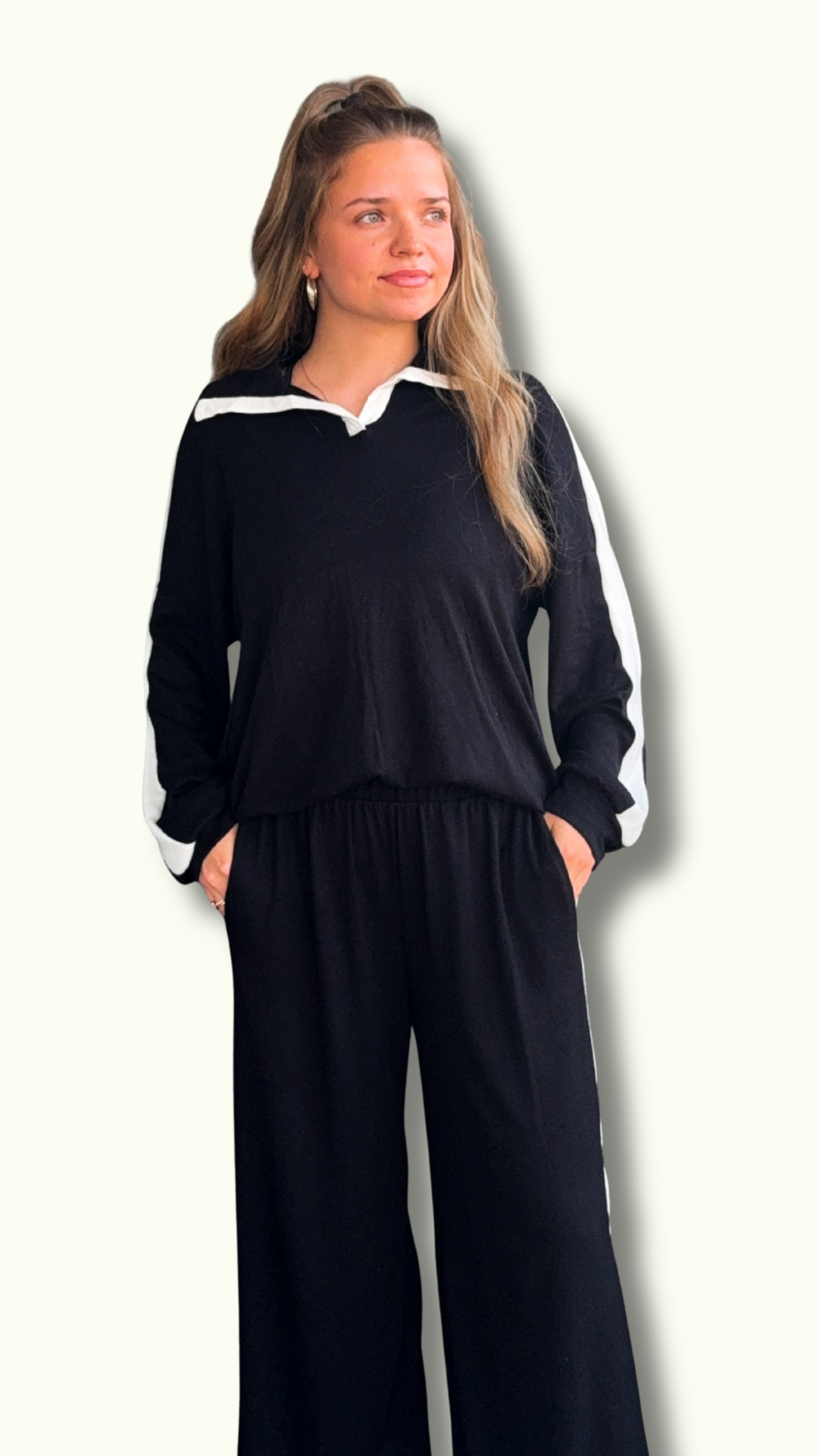 The Luxe Black Knit Set