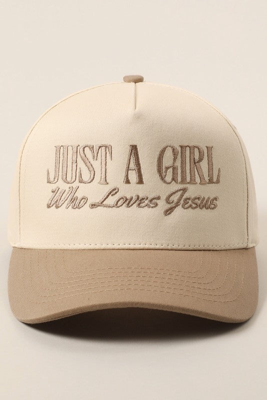 “Just A Girl Who Loves Jesus”Trucker Hat