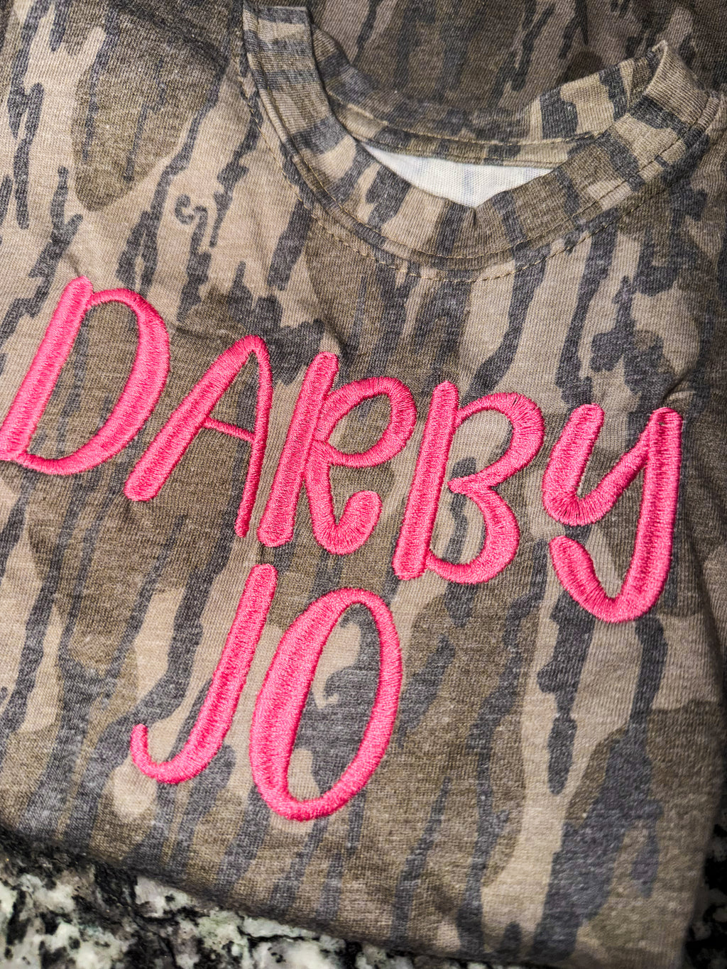 Authentic Mossy Oak Custom Name Tee