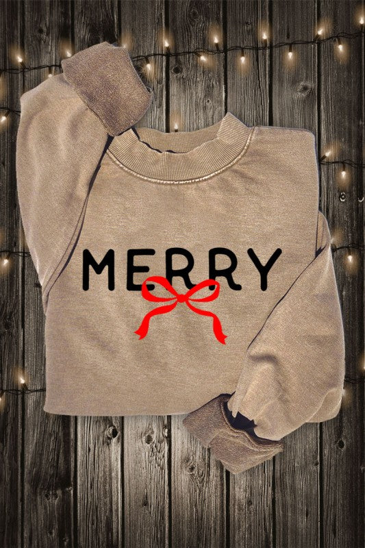 The Merry Bow Crewneck