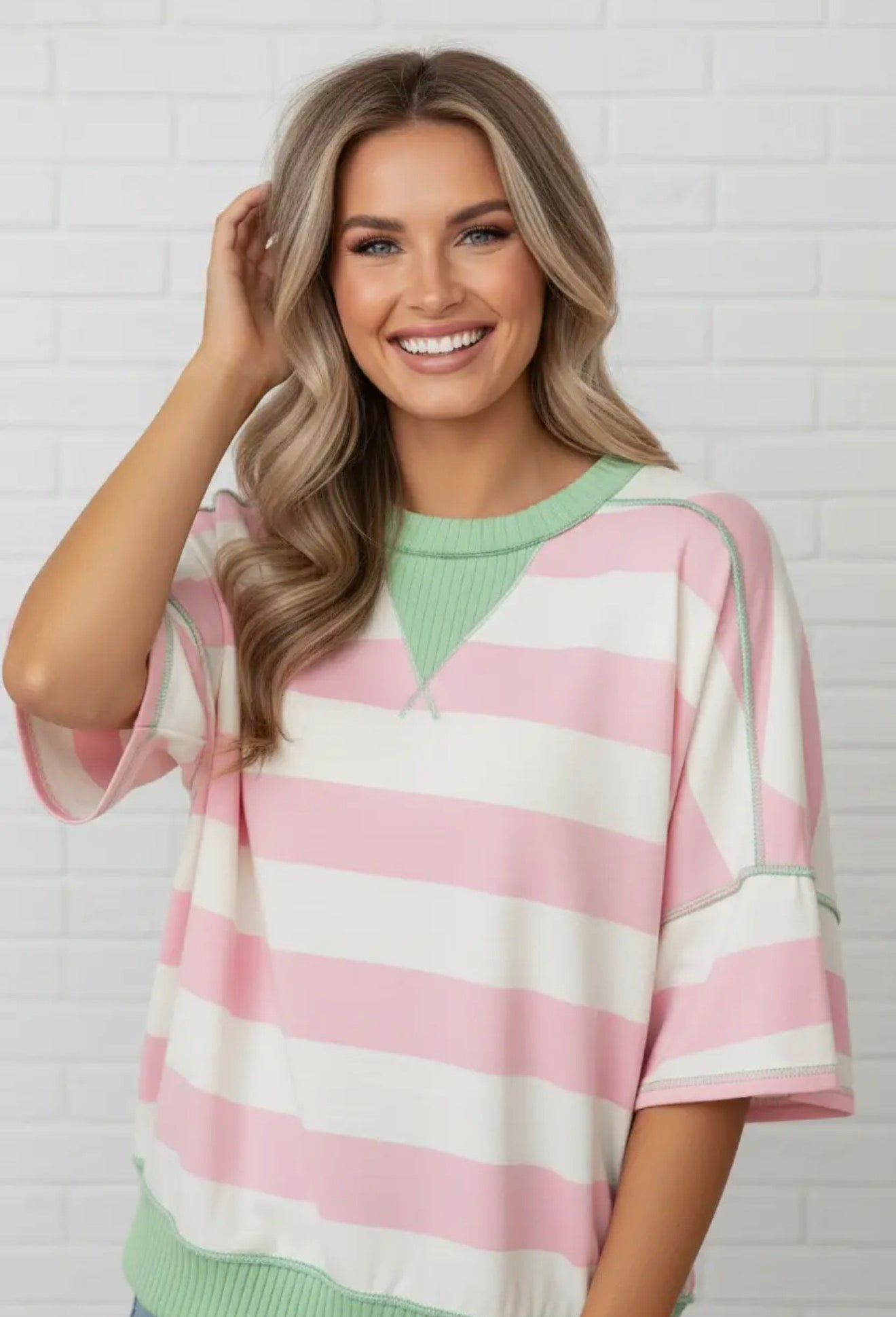 Summer Stroll Patchwork Tee