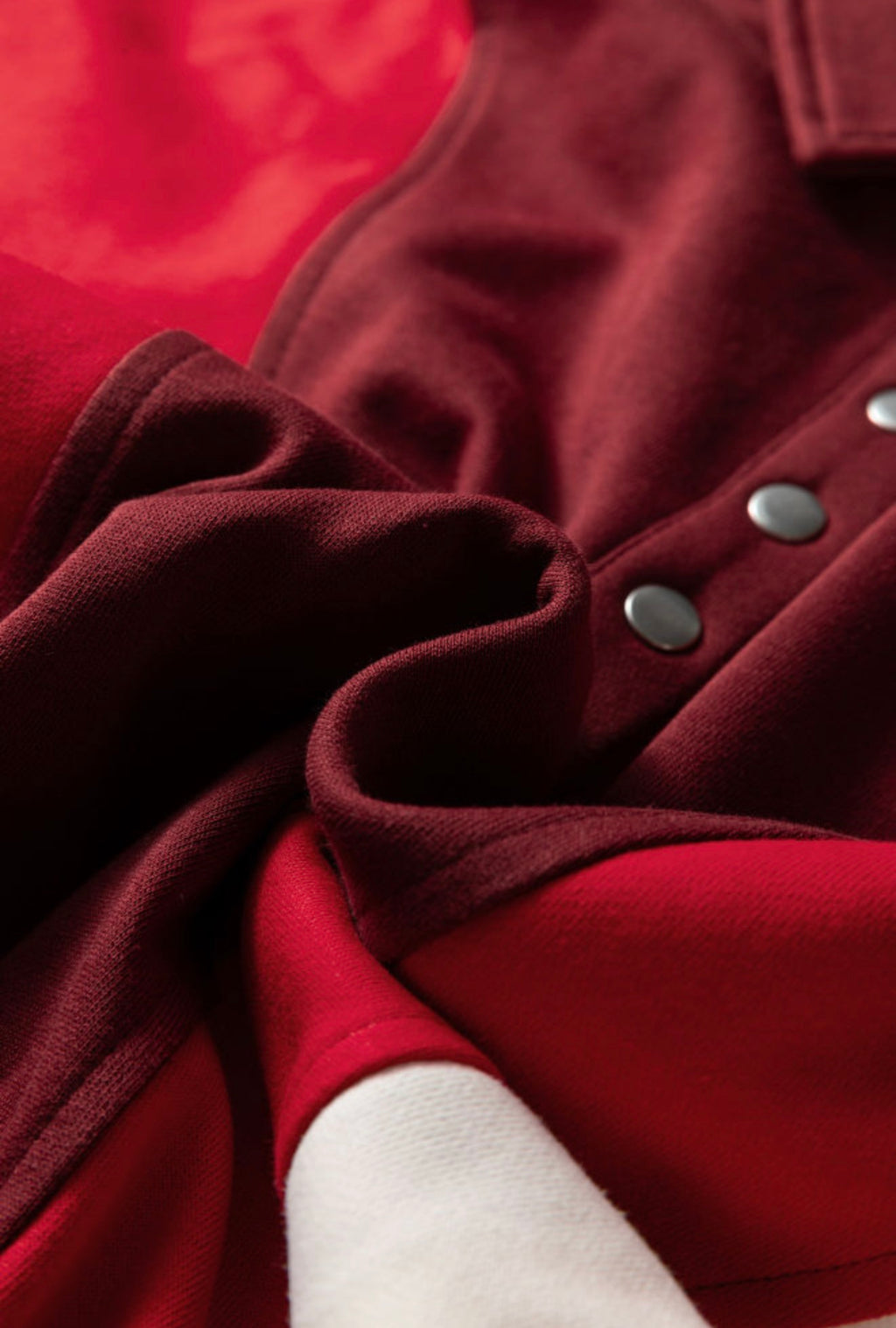 Burgundy Colorblock Henley
