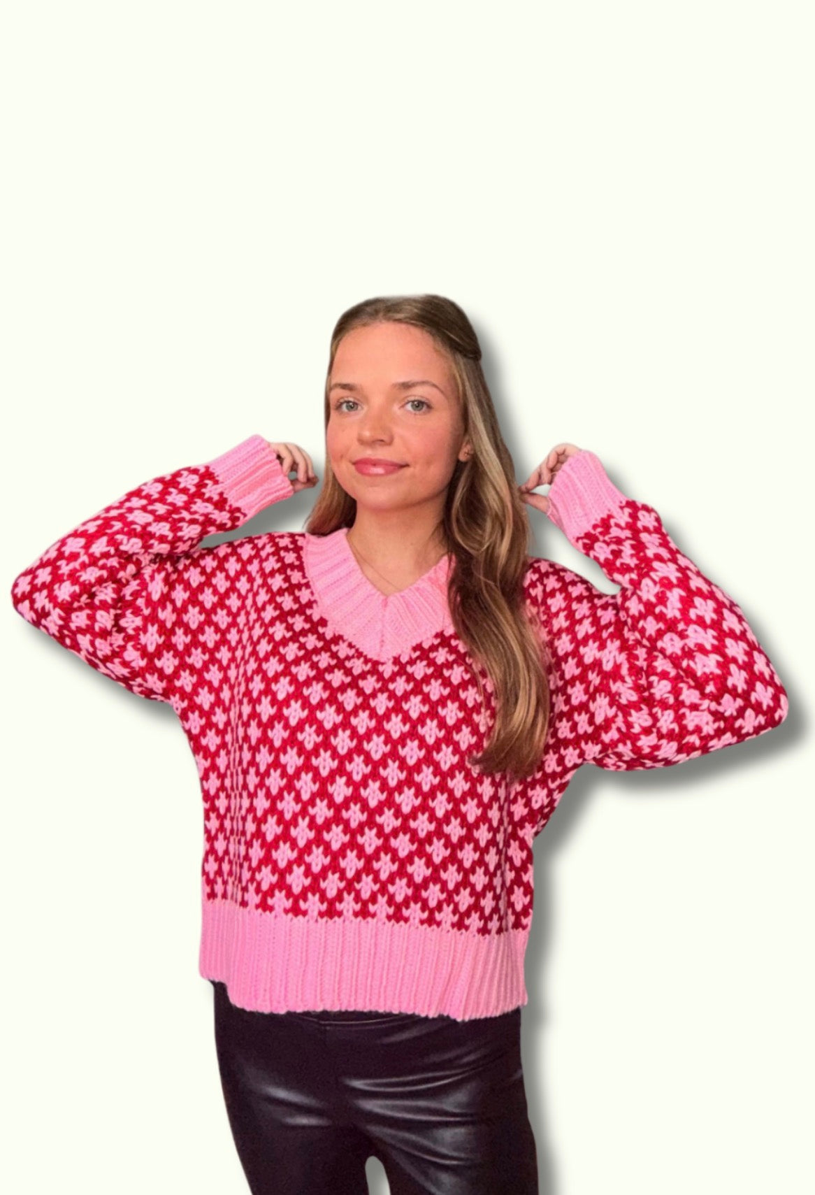 The Colorblock Knit V-Neck