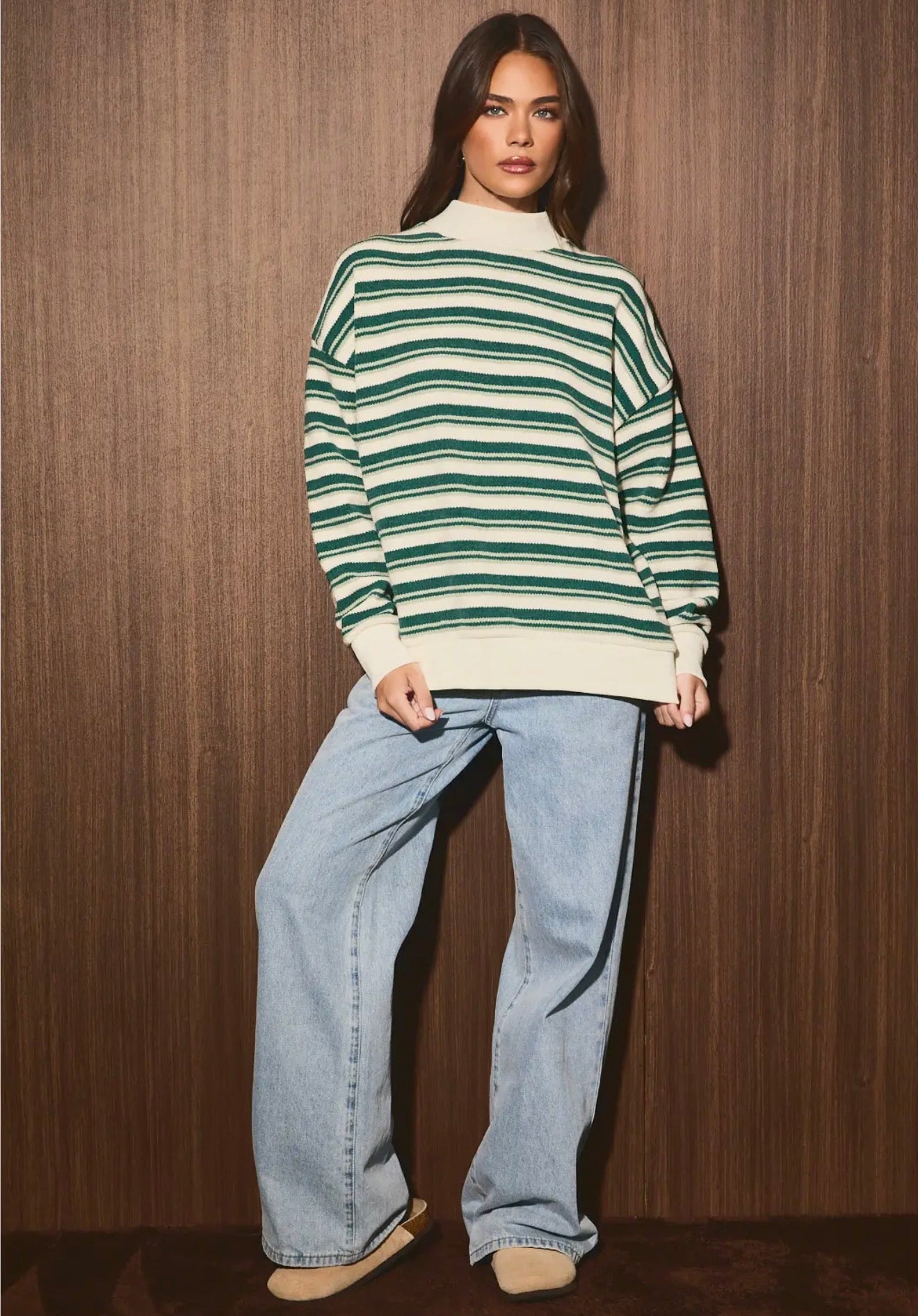 Pine Mock Neck Sweater