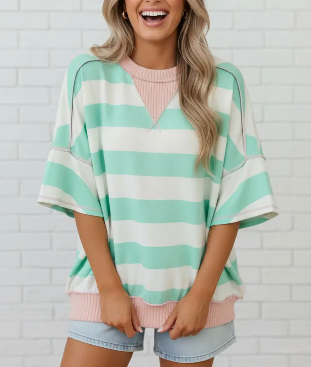 Summer Stroll Patchwork Tee