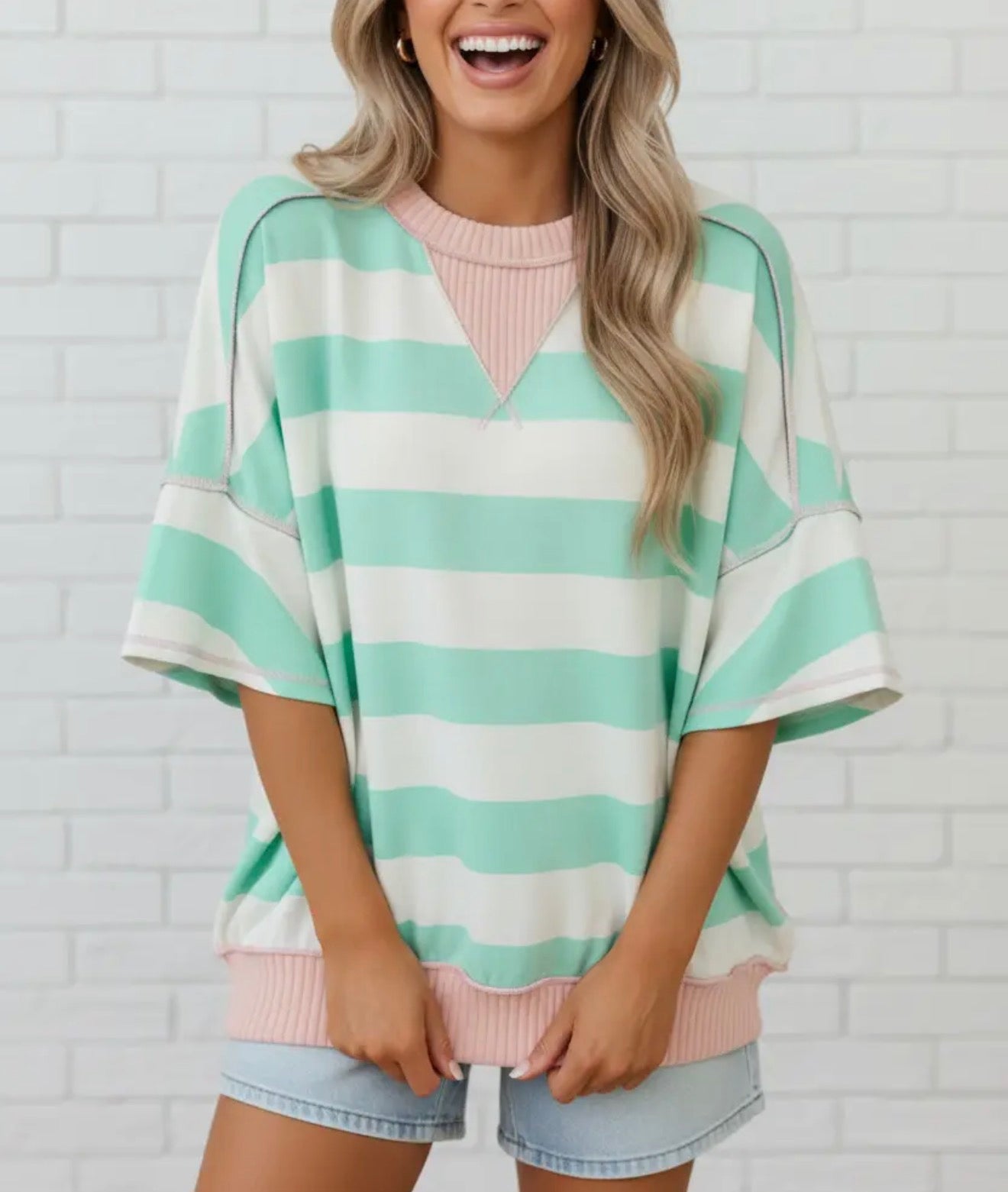 Summer Stroll Patchwork Tee