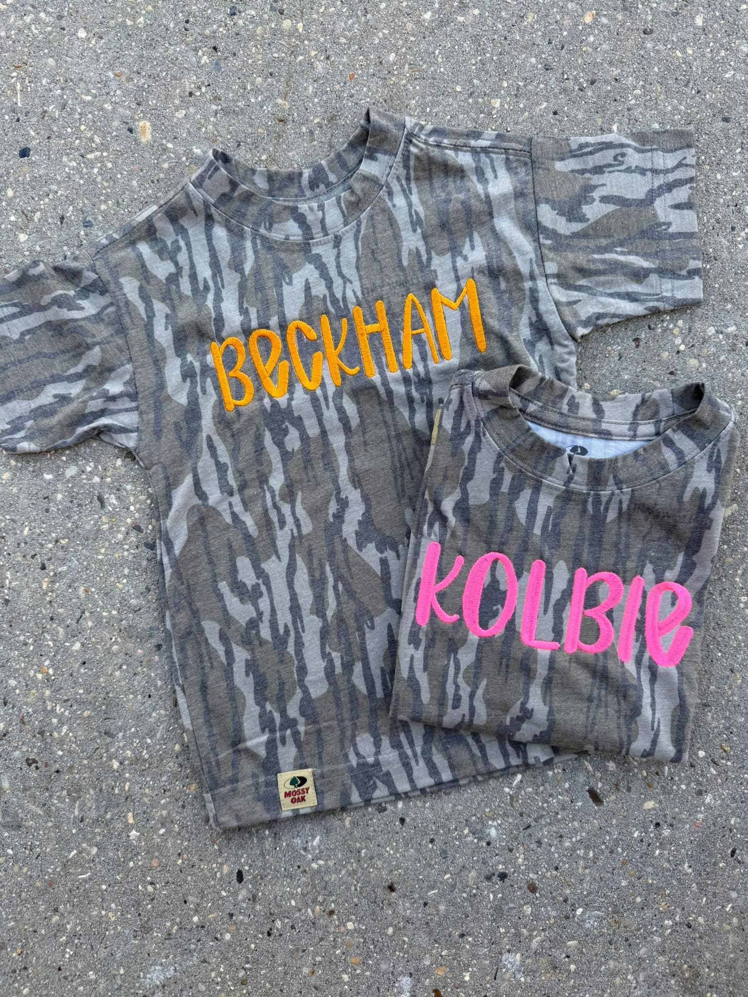 Authentic Mossy Oak Custom Name Tee