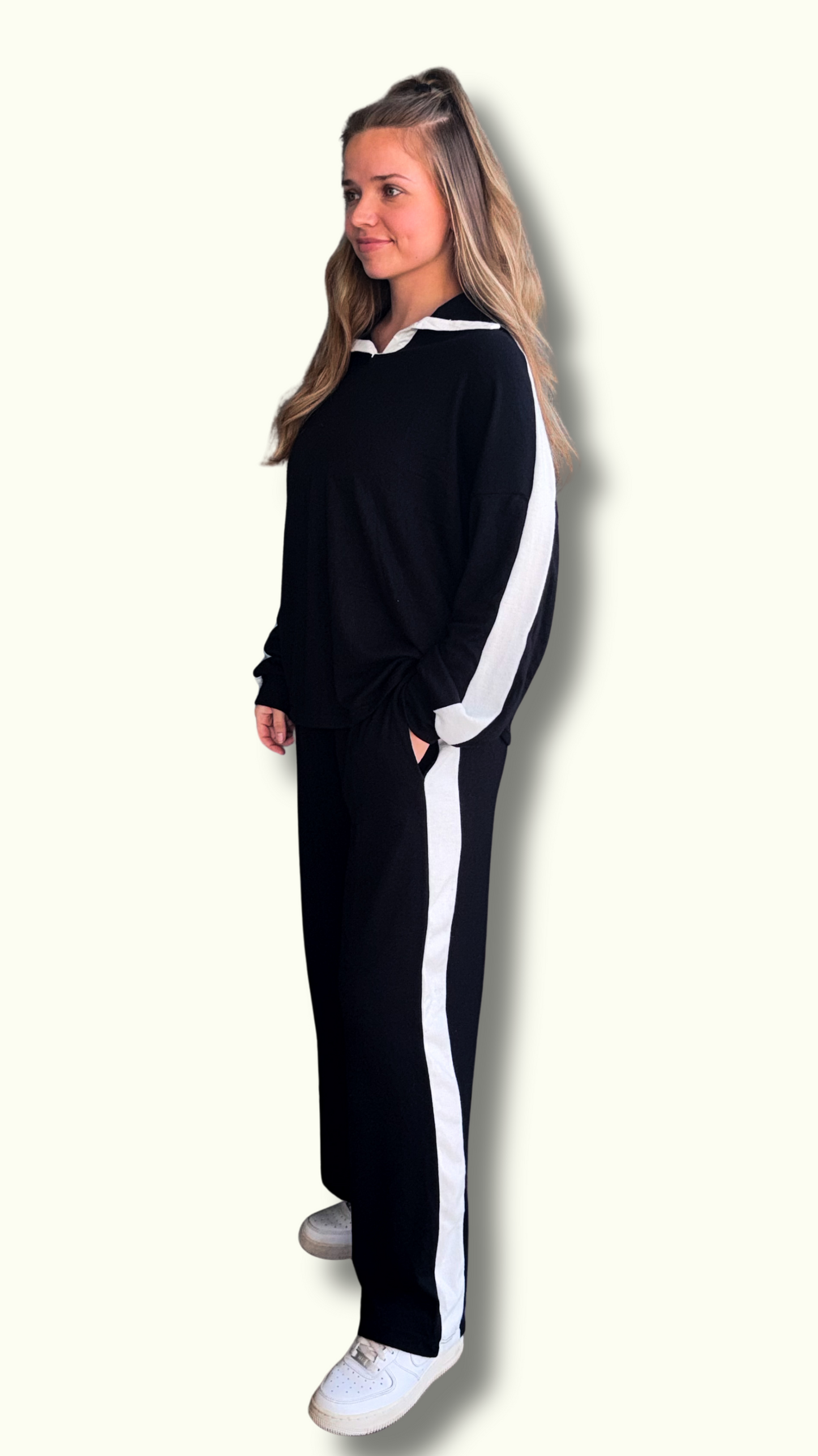 The Luxe Black Knit Set