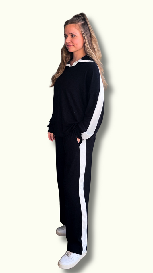 The Luxe Black Knit Set