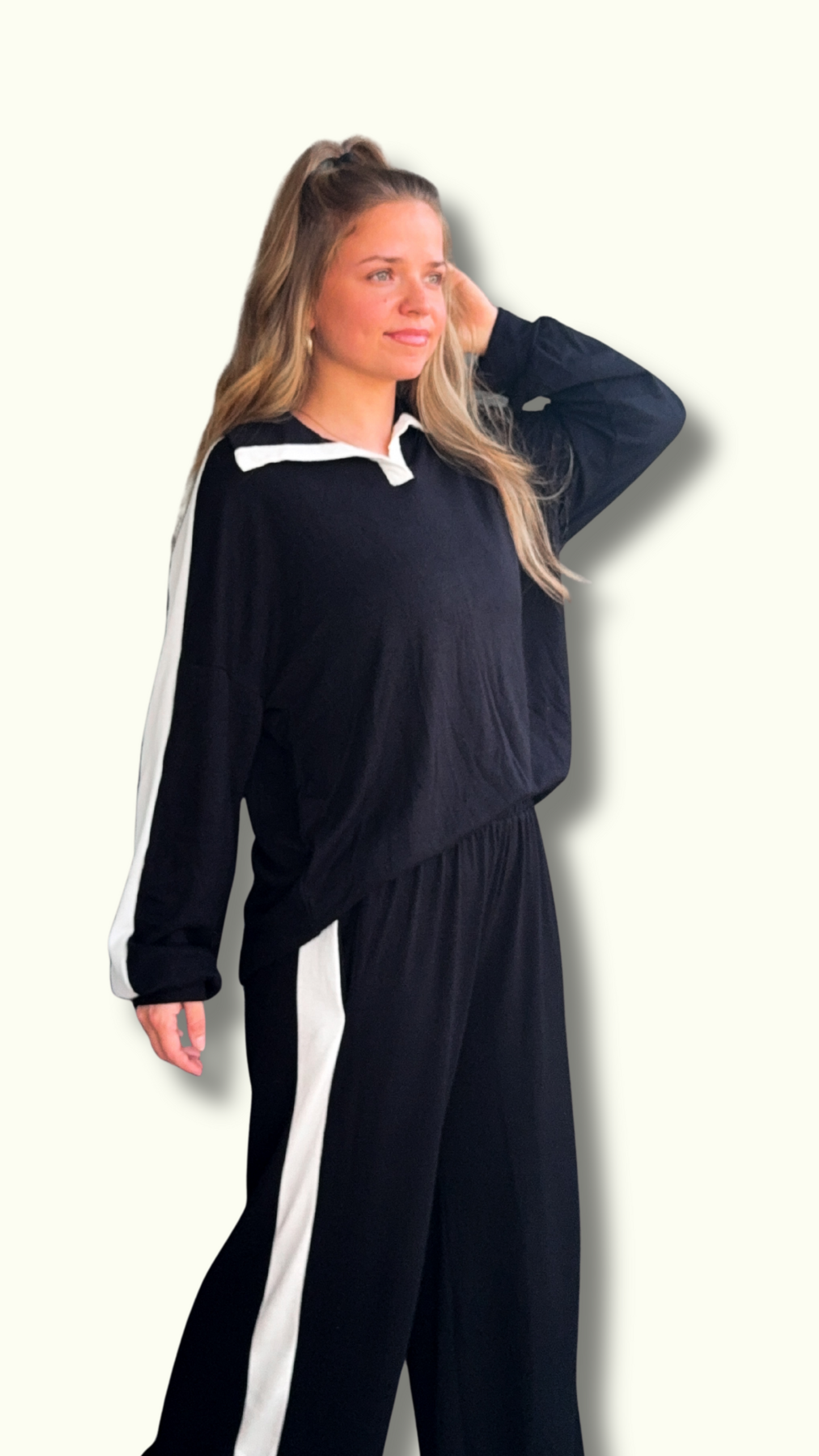 The Luxe Black Knit Set