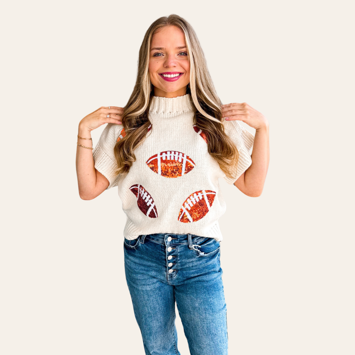 The Sequin Game Day Sweater