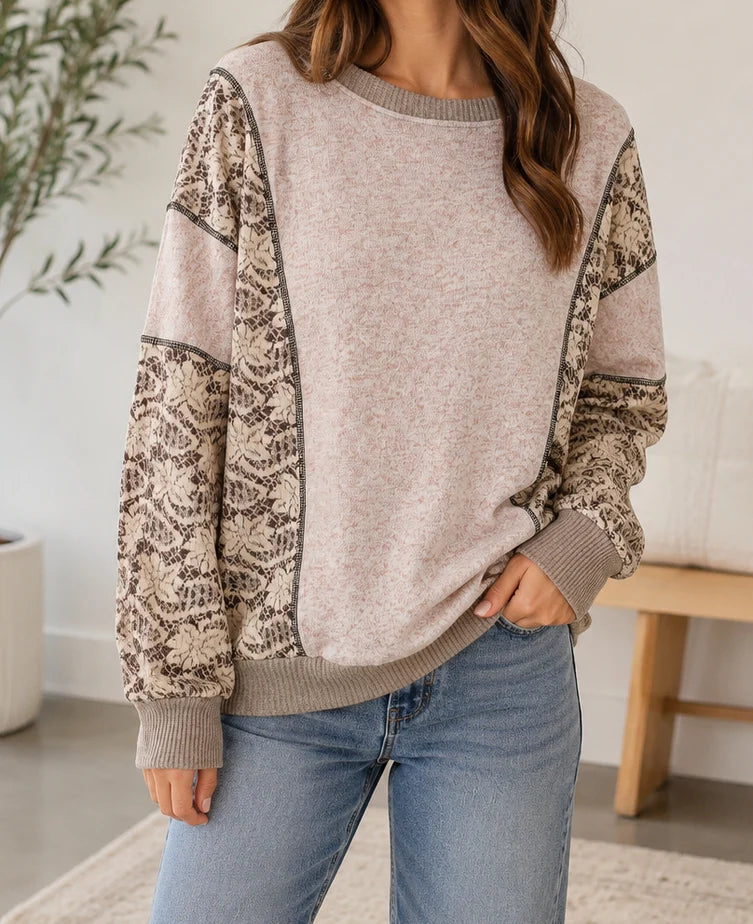 Vintage Floral Patchwork Top