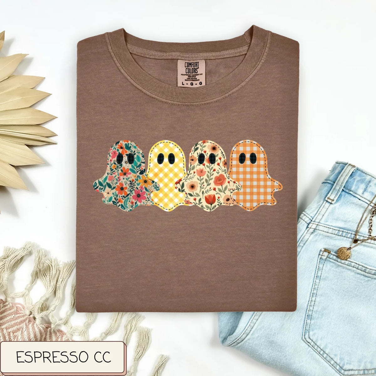 Faux Stitch Ghosts Comfort Colors Tee