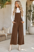 Corduroy Wide Leg Overalls