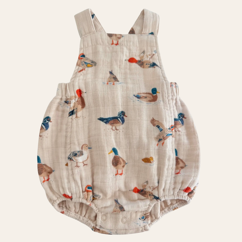 Duck Print Muslin Sunsuit