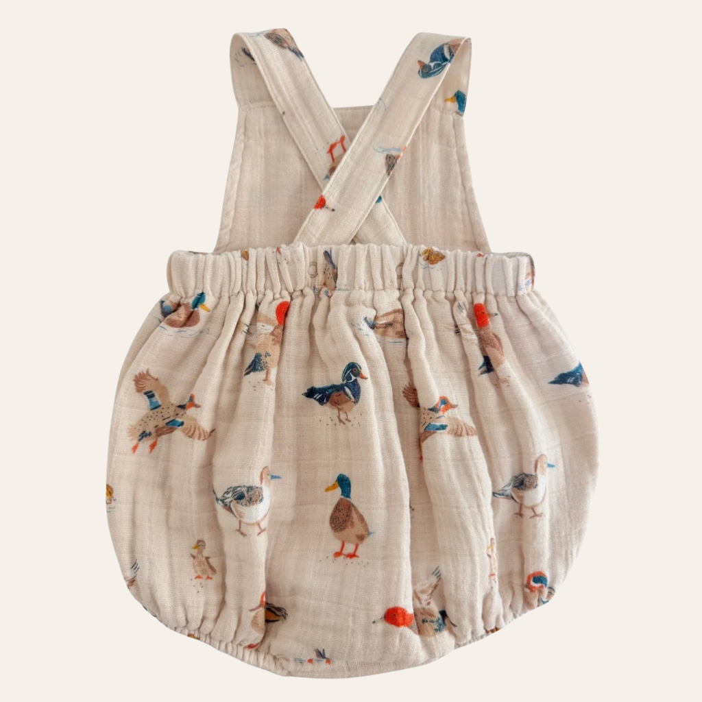 Duck Print Muslin Sunsuit