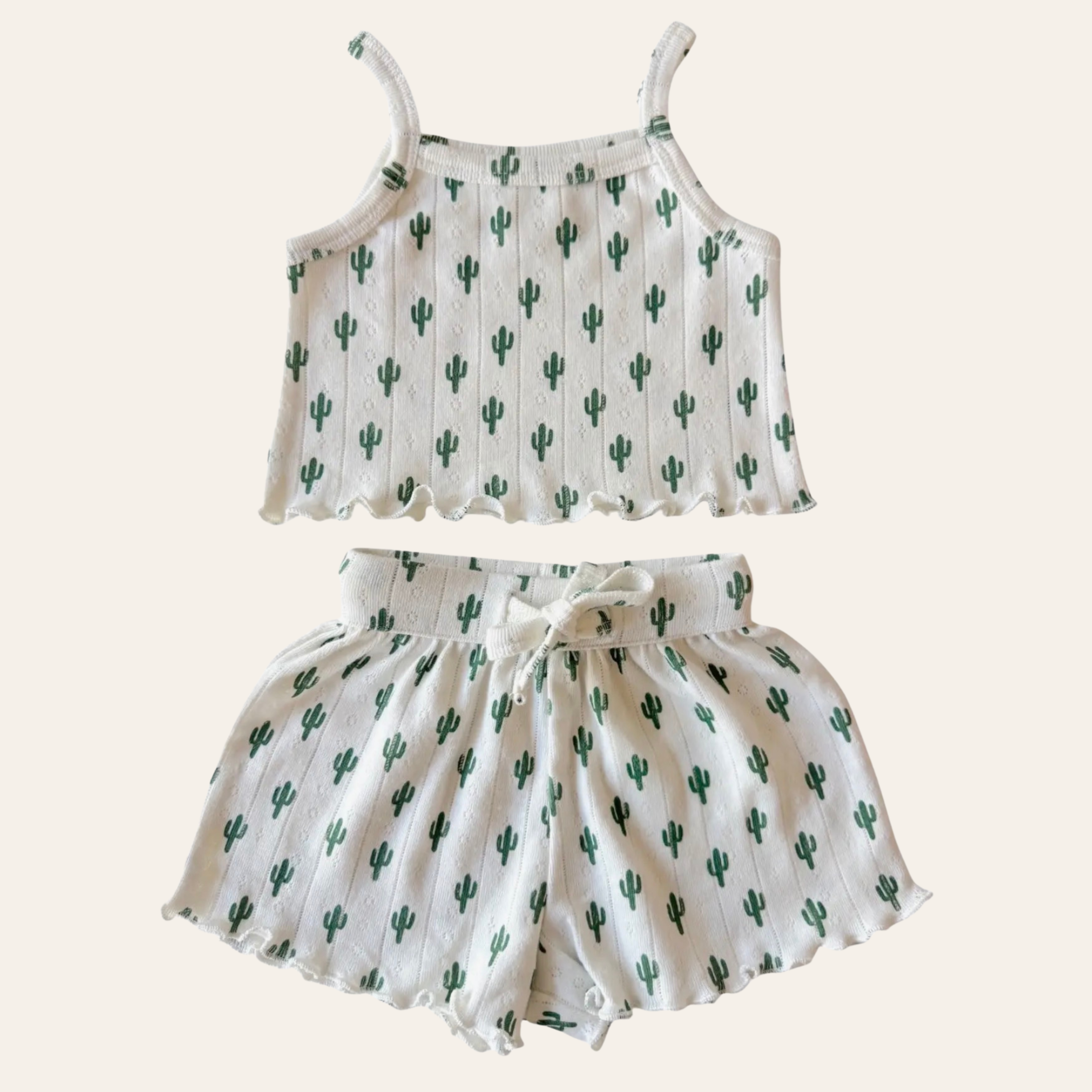 Cactus Pointelle Summer Set