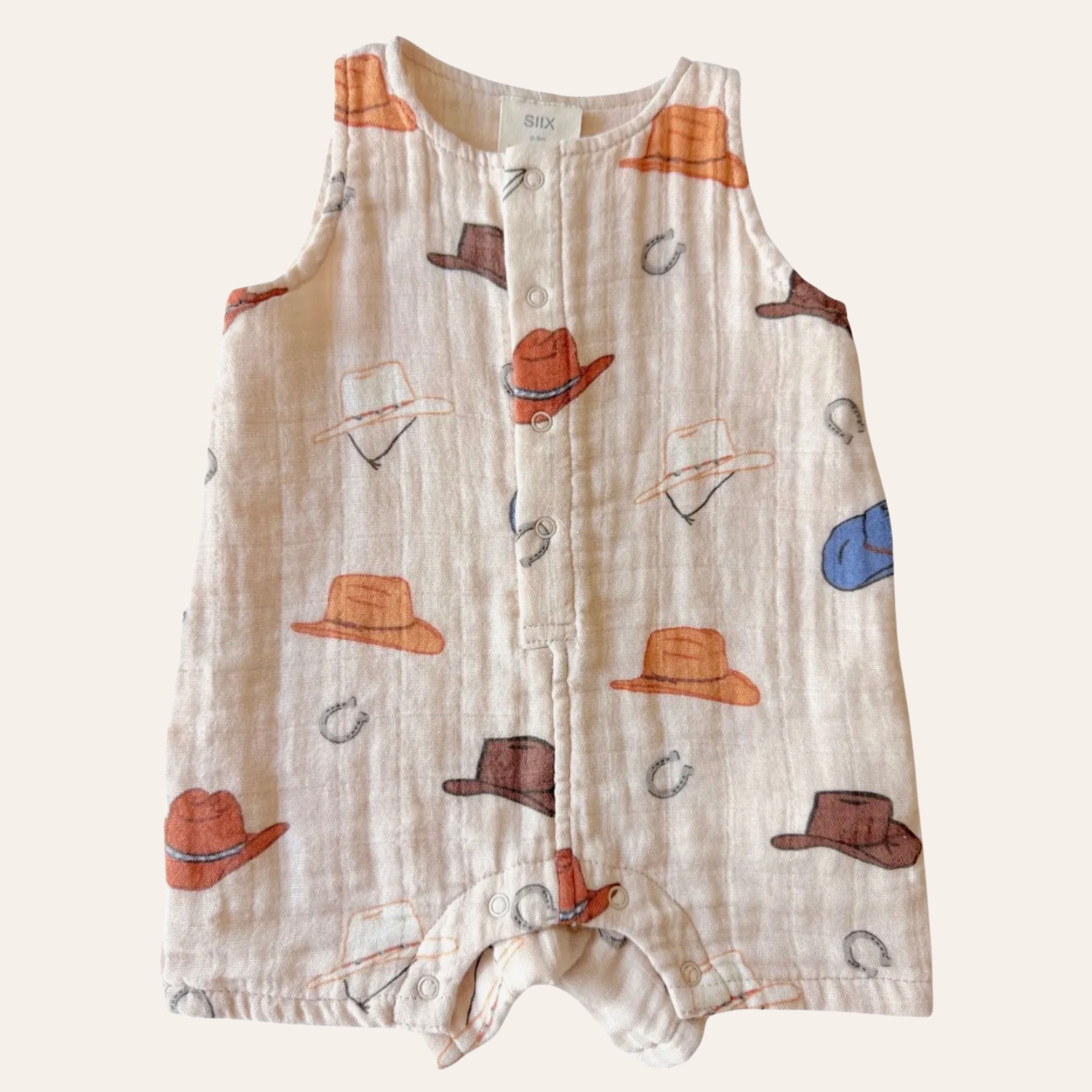 Western Muslin Shortie Romper