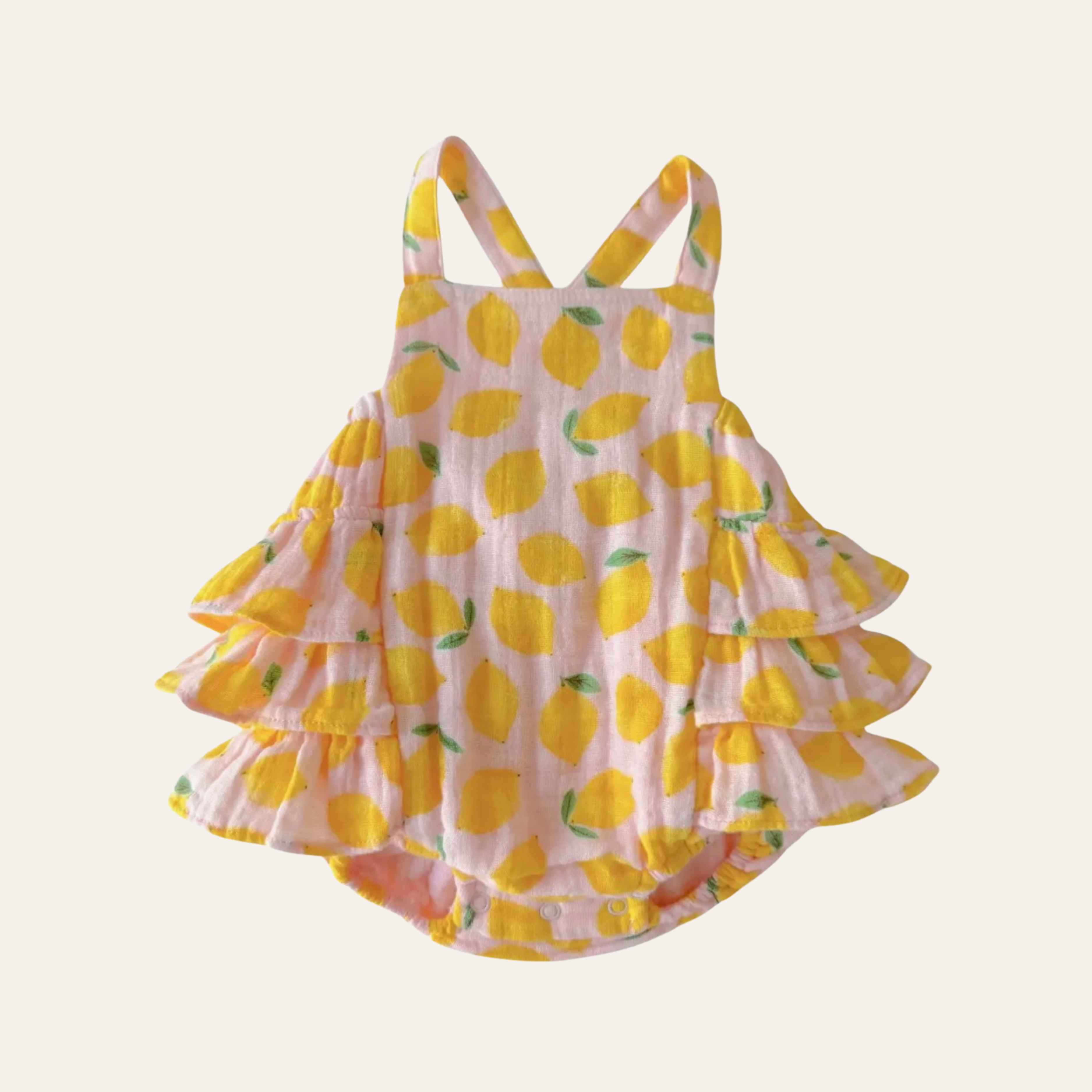 Lemon Ruffle Sunsuit