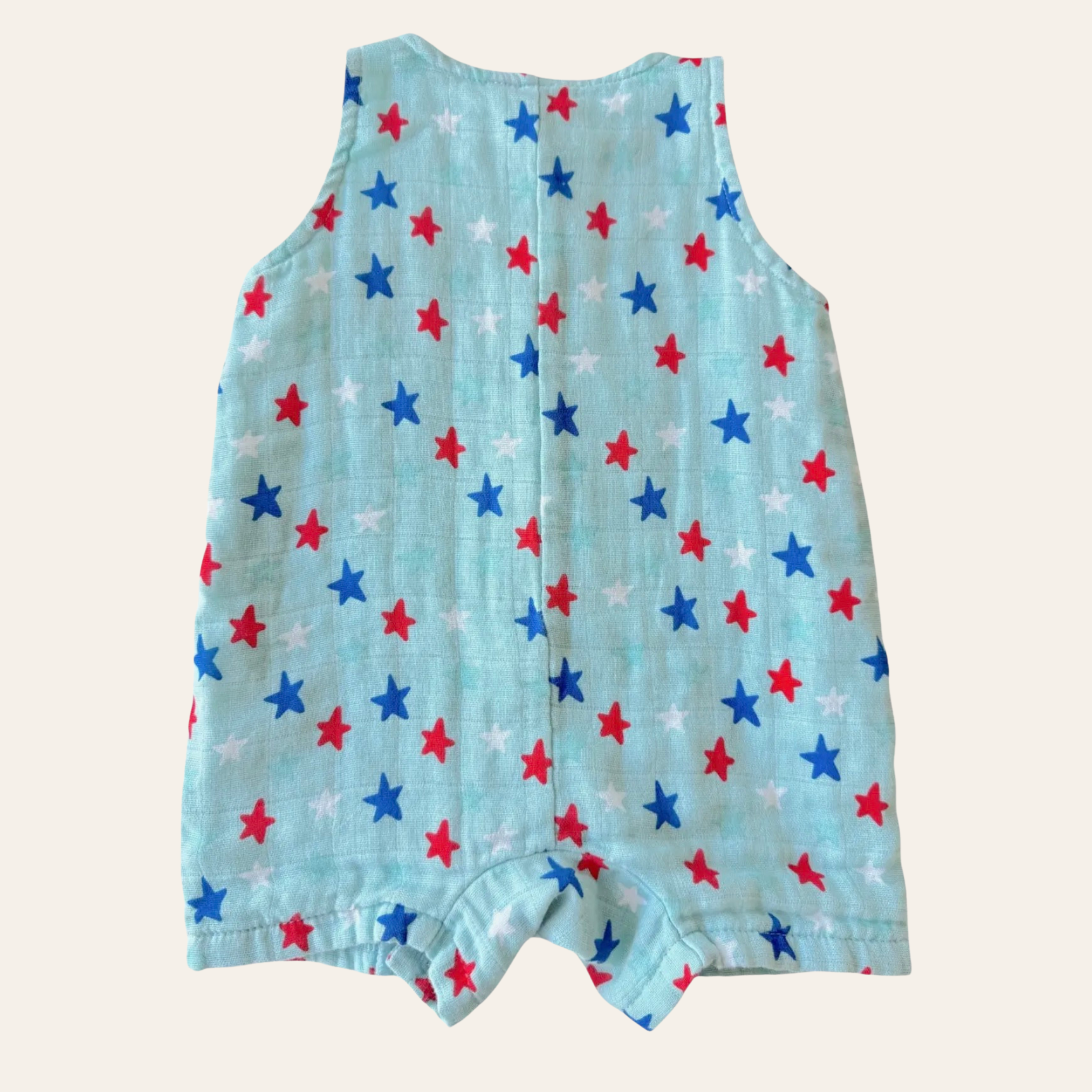 Stars & Stripes Muslin Romper