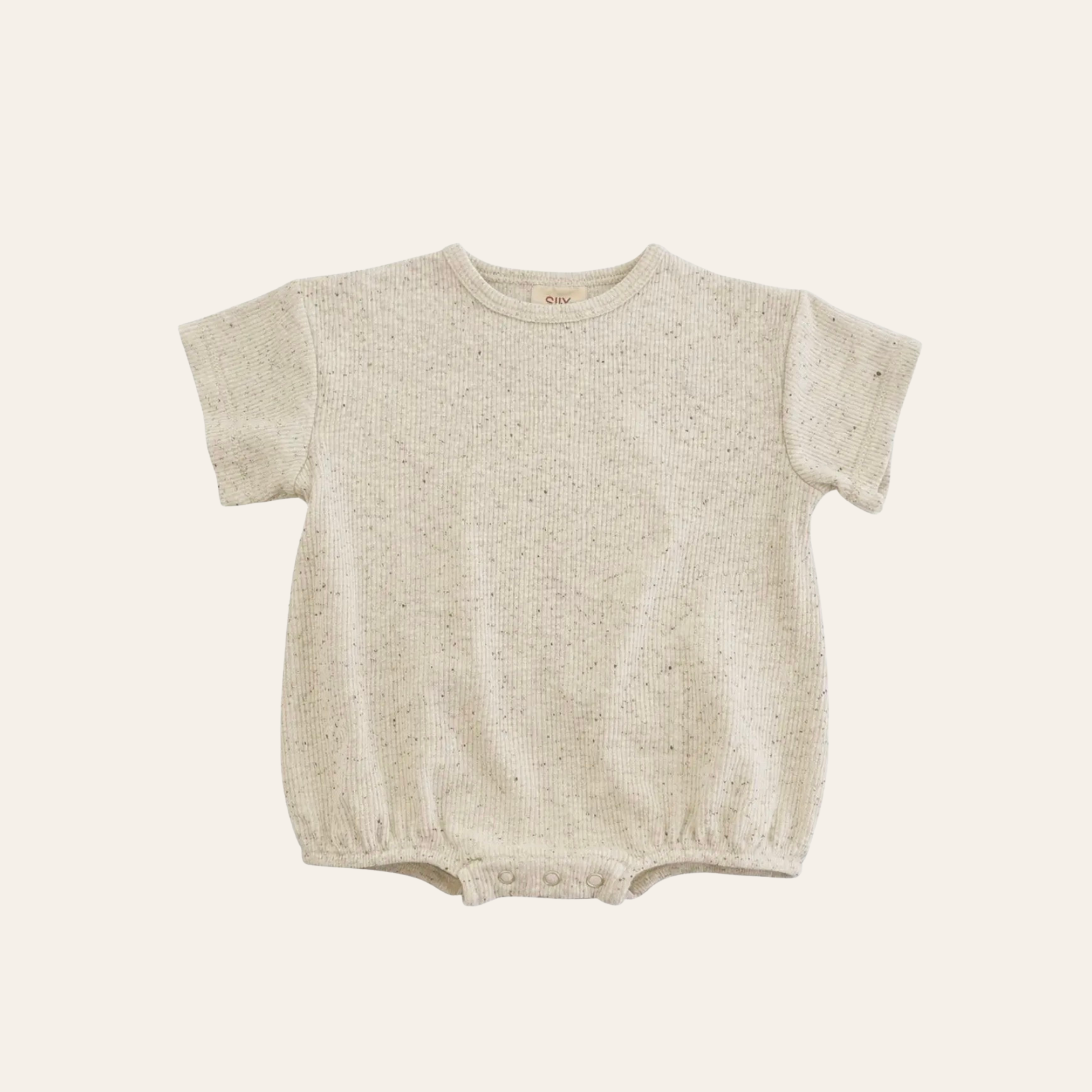 Cream Speckle Bubble Romper
