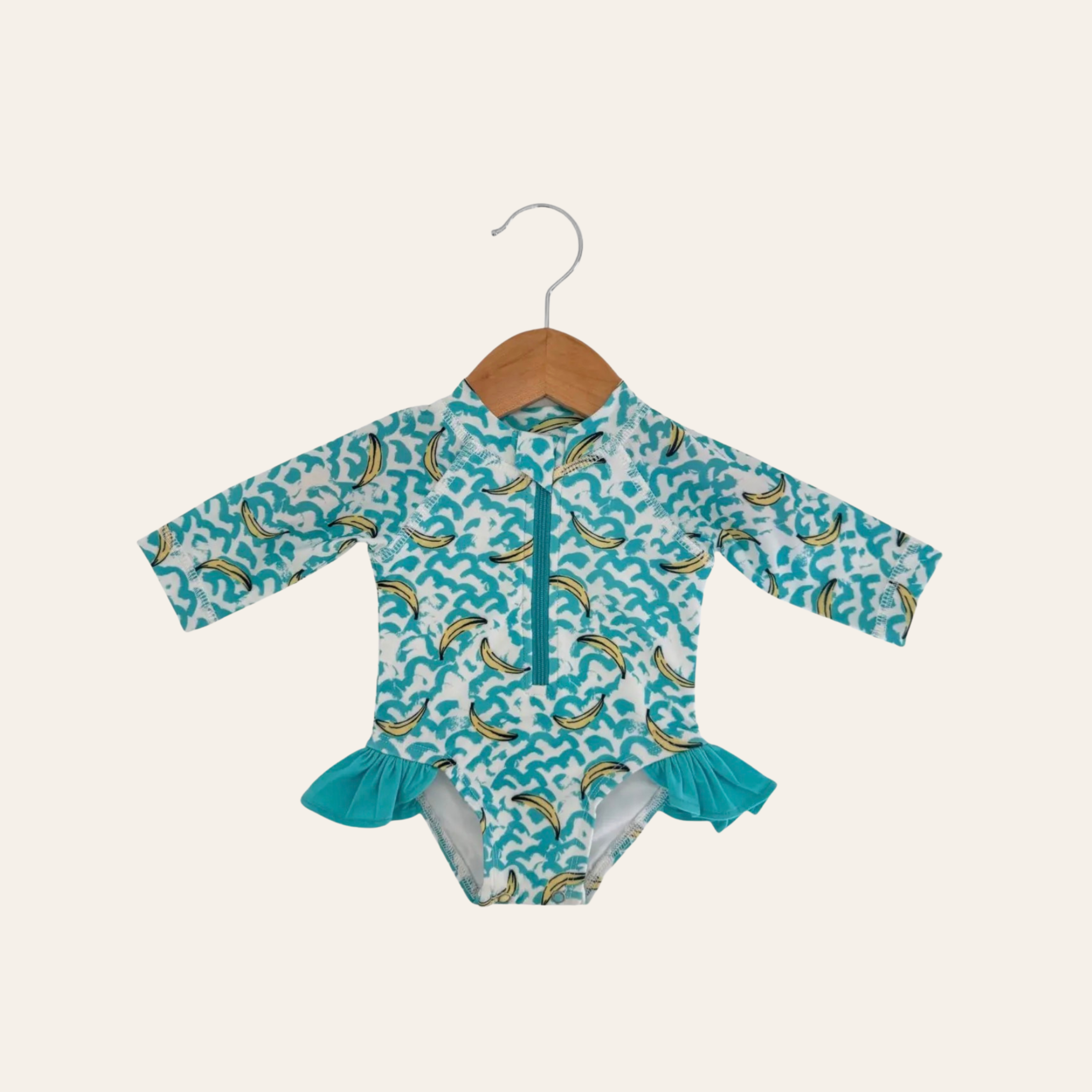 Banana Breeze Rashguard Swimsuit