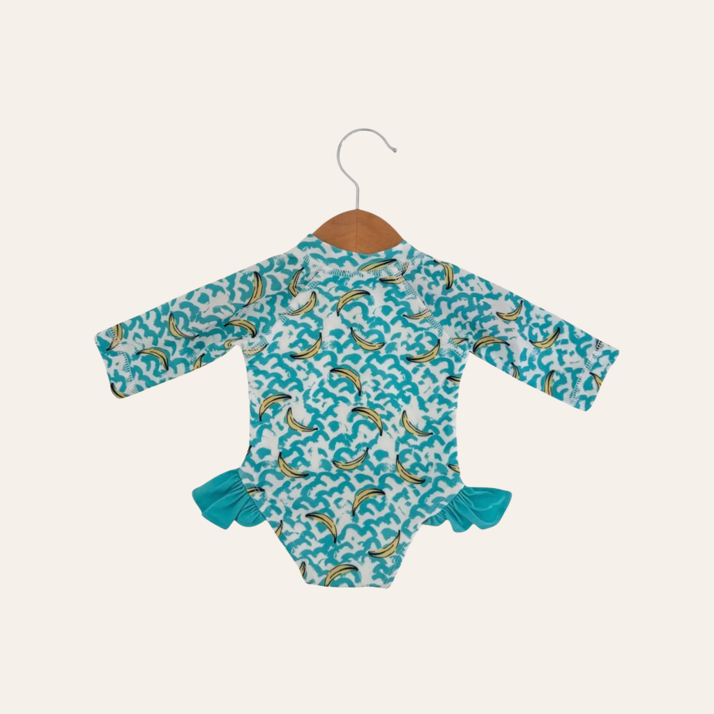 Banana Breeze Rashguard Swimsuit