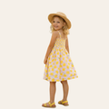Lemon Picnic Smocked Dress