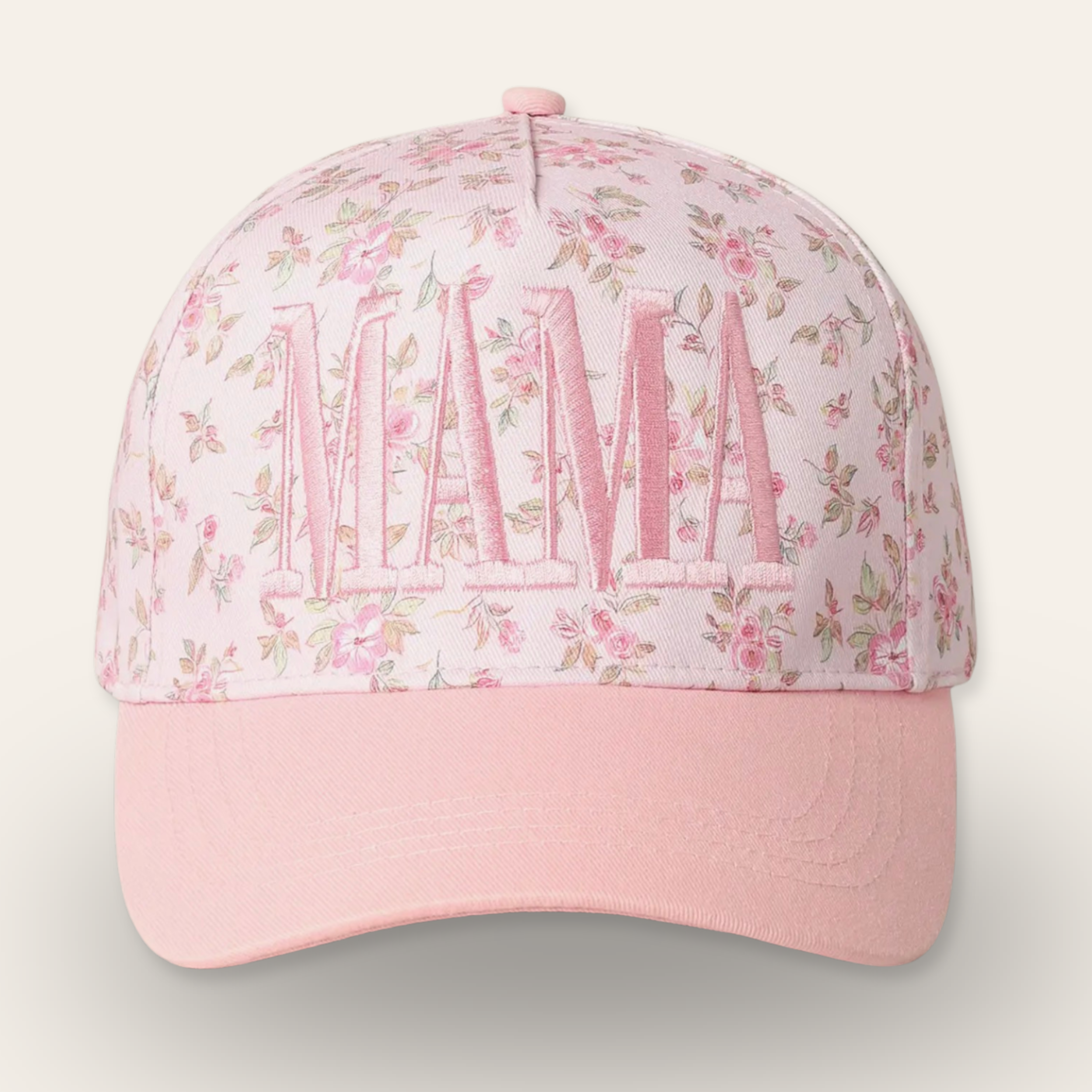 Mama Floral Embroidered Trucker Hat